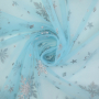 Soft tule frozen chrystals, lichtturquoise