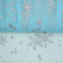 Soft tule frozen chrystals, lichtturquoise