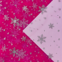Soft tule frozen chrystals, lichtfuchsia