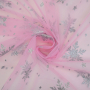 Soft tule frozen chrystals, roze