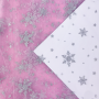 Soft tule frozen chrystals, roze