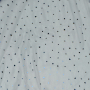 Tissu tulle souple coeurs brillants glitter hearts, bleu foncé