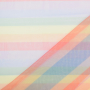 Tissu tulle souple arc-en-ciel Rainbow Stripes, multicolore