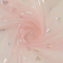 Soft tule Shiny Hearts, roze
