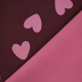 Softshell hartjes, wijnrood
