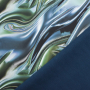 Tissu softshell déperlant Liquid Metal, vert