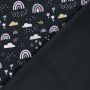 Softshell Rainbow Love, donkerblauw