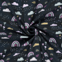 Softshell Rainbow Love, donkerblauw