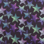Softshell Stars, aubergine purple