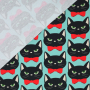 Sommersweat Albstoffe Hamburger Liebe Bling Bling Meow, mint