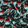 Sommersweat Albstoffe Hamburger Liebe Bling Bling Meow, mint