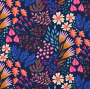 Sweatshirtstof Albstoffe Hamburger Liebe Bliss Flower Field, marineblauw