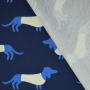 Sommersweat Albstoffe Hamburger Liebe Darling Things Wienerdog, dunkelblau