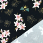 Sommersweat Albstoffe Hamburger Liebe Glow Lily, schwarz