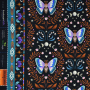 Sommersweat Albstoffe Hamburger Liebe Midnight Luna Moth, schwarz - braun