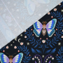 Sommersweat Albstoffe Hamburger Liebe Midnight Luna Moth, schwarz - blau