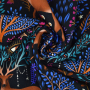 Sommersweat Albstoffe Hamburger Liebe Midnight Noctum Life, schwarz