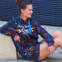 Sommersweat Albstoffe Hamburger Liebe Midnight Noctum Life, schwarz