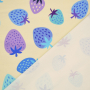 Sweatshirtstof Albstoffe Hamburger Liebe Picknick Strawberries, vanille