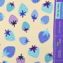 Sweatshirtstof Albstoffe Hamburger Liebe Picknick Strawberries, vanille