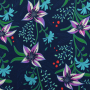 Sweatshirtstof Albstoffe Hamburger Liebe SHINE - Flourish and Shine, marineblauw
