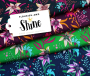 Sweatshirtstof Albstoffe Hamburger Liebe SHINE - Flourish and Shine, marineblauw