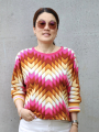 Tissu sweat léger bio Albstoffe Hamburger Liebe Western Fairy Tales Homecoming, rose fuchsia