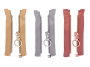 Coil zipper 80 cm copper