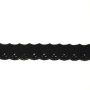 Ruban dentelle Fleur, noir