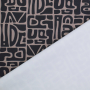Tissu jersey technique sport Géométrique Abstract Inca, taupe