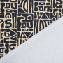 Tissu jersey technique sport Géométrique Abstract Inca, blanc vanille