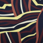 Tissu jersey technique sport Tribal Stripes Fibre Mood, bleu marine