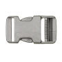 Fermoir clip plastique 30mm boucle Bouclip, gris