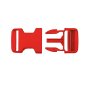 Fermoir clip plastique 30mm boucle Bouclip, rouge