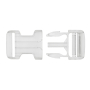 Fermoir clip plastique 30mm boucle Bouclip, transparent