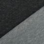 Tissu sweat matelassé, anthracite