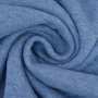 Sweatshirt gestikt wafelpatroon, blauw gemêleerd
