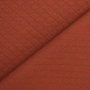 Tissu sweat matelassé, terracotta
