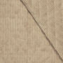 Tissu matelassé molletonné velours côtelé, beige