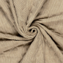 Tissu matelassé molletonné velours côtelé, beige