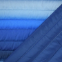 Tissu matelassé molletonné Dégradé de couleurs, bleu