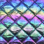Doorgestikte stof Holographic, veelkleurig