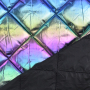 Doorgestikte stof Holographic, veelkleurig