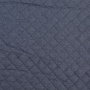 Gewatteerde stof met imitatiebont denim, donkerblauw