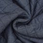 Gewatteerde stof met imitatiebont denim, donkerblauw