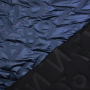 Tissu matelassé molletonné Chiffres Numbers, bleu foncé
