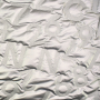 Tissu matelassé molletonné Chiffres Numbers, argent