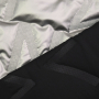 Tissu matelassé molletonné Chiffres Numbers, argent