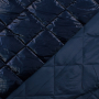 Doorgestikte stof Shine, donkerblauw