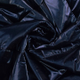Doorgestikte stof Shine, donkerblauw